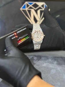 Reloj de Lujo de Diseño Exclusivo con Incrustaciones de Moissanita, Movimiento Mecánico Automático, Estilo Hip Hop para Hombre - Product Image 2