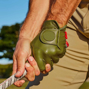 Guante de Golf Verde Oliva, Cuero Premium, Transpirable, Antideslizante, Agarre Suave, Flexible, Ligero, de Alto Rendimiento para Hombre - Product Image 3
