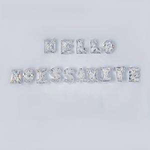 Piedra de moissanita con corte de letra del alfabeto para la fabricación de anillos y joyería - Product Image 2