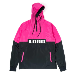 Windbreaker <b>Jacket</b> Man Coat <b>Lightweight</b> Ripstop Windproof <b>Running</b> Half-Zip Hooded Oversized Custom Logo - Product Image 1