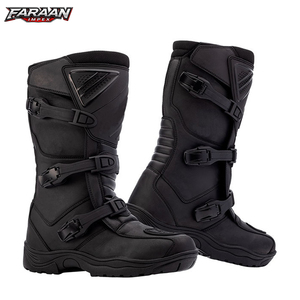 Chaussures de moto en cuir confortables, service OEM, légères, unisexes, prix abordable, chaussures de moto pour hommes - Product Image 1