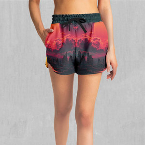 Shorts Sublimados para Mujer, Corte Regular, Transpirables y Ligeros, con Logotipo Personalizado, Precio al por Mayor, para Uso en Exteriores, Shorts Casuales para Mujer - Product Image 1
