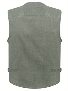 Gilet de chasse multifonctionnel en toile camouflage d'été, léger, imperméable, pour l'extérieur - Product Image 4