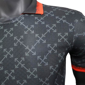 Men's Gradient Color <b>Soccer</b> Jersey Short Sleeve Turn-down Collar Moisture Wicking Fitted Polyester Sport Apparel - Product Image 4