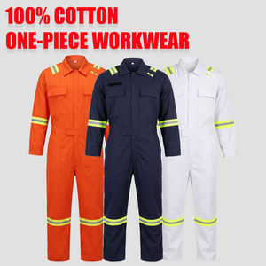 Vêtements de travail en coton pour marin avec bande réfléchissante verte haute visibilité et qualité supérieure, service OEM, vêtements d'atelier - Product Image 1