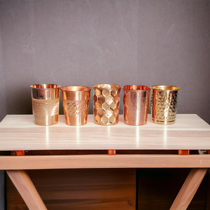 Tasse en cuivre pur 100% faite à la main, verres à boire en cuivre, mug pour table, bureau, maison, salle de sport, bar, resort, de qualité supérieure - Product Image 6