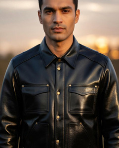 Veste bomber en cuir véritable faite à la main pour homme Comfortex International, style aviateur rétro, veste d'extérieur - Product Image 4