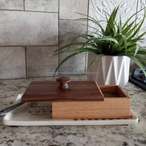 Đa Mục Đích Handmade Bằng Gỗ <span class=keywords><strong>Container</strong></span> Muối Hầm Đường Nồi Gia Vị Lưu Trữ Hộp - Product Image 2