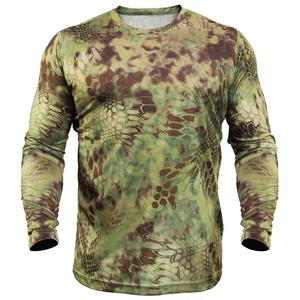 Men's Long Sleeve Camouflage Hunting Shirt 100% Polyester Breathable Sublimation Print Summer Outdoor Wear - Product Image 3