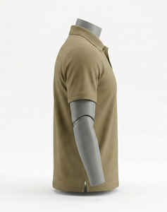 Polo pour homme à manches courtes, col rabattu, coupe classique, couleur unie, toutes saisons - Product Image 3
