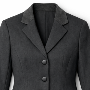 Chaqueta Ecuestre Transpirable de Softshell - Abrigo Gris para Montar a Caballo - Blazer de Competición Ajustado que Absorbe la Humedad - Product Image 3