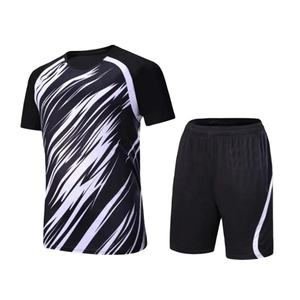 Ensemble d'uniformes de football unisexe entièrement personnalisable, respirant, à séchage rapide, anti-humidité, 100% polyester, pour équipe - Product Image 3