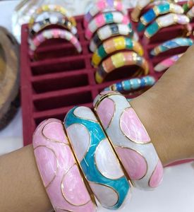 3pcs Hyperbole Stackable Irregular Geometric Wide <b>Bangle</b> Resin Chunky Fashion <b>Bangles</b> <b>Set</b> - Product Image 3