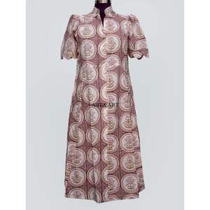 Nouvelle Arrivée Robe Indienne Mi-Longue Décontractée pour Femme, Idéale pour les Fêtes et le Quotidien, Confortable, 100% Coton, Style Kangourou Doux et Naturel - Product Image 3