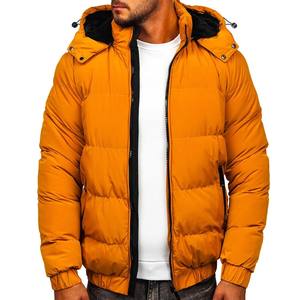 2026 Custom New Design Quilted Men Puffer <b>Jacket</b> Windproof Breathable Winter <b>Thick</b> Stand Collar Logo Front Unisex - Product Image 1