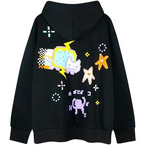 Sweat-shirt d'hiver coupe moderne pour hommes 100% Polyester de haute qualité polaire professionnelle lourde couleur unie à capuche coupe-vent - Product Image 4