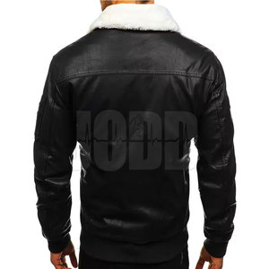 Chaqueta de Cuero Vacuno de Alta Calidad para Hombre, con Logotipo Frontal, Invierno, Casual, Transpirable, Manga Larga, Mejor Precio - Product Image 6