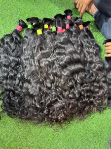 Pelucas de Cabello Humano Rizado Kinky, Cabello Virgen Indio Natural, Cutícula Alineada, Doble Trama, Hechas a Máquina, 100g, para Mujeres Negras - Product Image 2