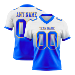 Sports Wear American Football Uniform Sublimation Print Name & Number Short Sleeves Dual Tone American Football Jersey For Men - Product Image 1