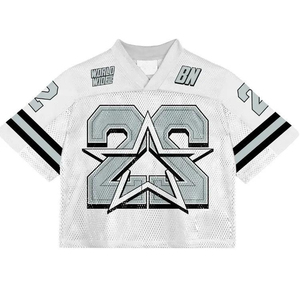 Uniformes de Fútbol Personalizados y Elegantes Sublimados Transpirables 100% Poliéster de Manga Corta, Talla Grande, Jersey de Fútbol de Secado Rápido Americano - Product Image 3