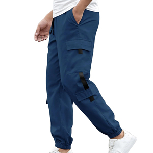 Men Custom Cargo Pants Wholesale Multi Pocket Utility Workwear <b>Trousers</b> <b>Elastic</b> <b>Waist</b> OEM ODM Clothing Manufacturer Supplier - Product Image 6