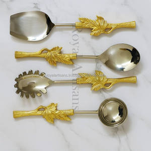 Modern Gold-Plated Stainless Steel Flatware <b>Set</b> European Style <b>Knife</b> <b>Fork</b> <b>Spoon</b> Comfortable Handle Dining <b>Set</b> - Product Image 5