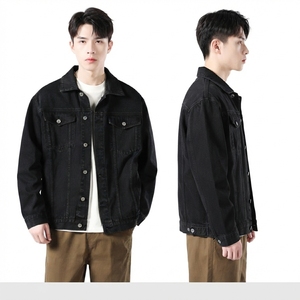 <b>Men</b> <b>Denim</b> <b>Jacket</b> Classic Button Front Trucker Coat with Durable Cotton Fabric Chest Pockets Long Sleeves Casual <b>Denim</b> <b>jacket</b> - Product Image 5