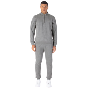 <b>Men's</b> Quarter Zip Fleece Tracksuit Set Stand Collar Pullover <b>Cuffed</b> <b>Trousers</b> Zip Pocket Regular Fit Sporty Sportswear OEM Outfit - Product Image 2