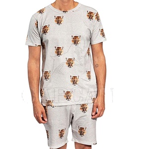 Ensemble de t-shirts décontractés pour hommes, simples et unis, de haute qualité, respirants, en tissu 100% coton, col rond, avec étiquette privée - Product Image 1