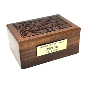 Urna Funeraria de Madera Maciza con Acabado Natural, Duradera, Tamaño Adulto, para Entierro, Urna Decorativa de Excelente Calidad - Product Image 6