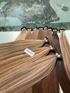 Extensiones de Cabello Vietnamita Virgen 100% de 24 Pulgadas Más Vendidas, con Puntas K, Liso Natural, Tono Naranja, Resistentes a la Caída, Súper Doble Trama - Product Image 3