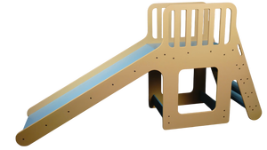Toboggan en plastique pour enfants avec escaliers d'escalade et rampes de sécurité, ensemble de jeux d'intérieur pour usage domestique - Product Image 3