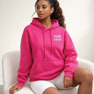 Sweat à capuche personnalisé pour femme, épais, en molleton de coton, coupe oversize, à épaules tombantes, avec fermeture éclair, anti-plis - Product Image 4