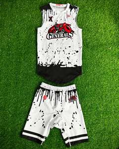 Tenues de football sublimées pour garçons Red Raiders, manches longues, à capuche, respirantes, vêtements de sport, 100% polyester, ensemble de maillots d'équipe - Product Image 3