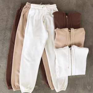 Hoodies for Woman,Wool Hoodie <b>Set</b> Winter Fleece Tracksuit <b>2</b> <b>Piece</b> <b>Women</b> <b>Set</b> Crop Top Oversize Hoodie <b>Women</b> Sweatshirt - Product Image 3