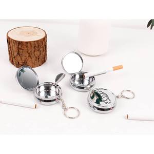 Bold Blossom New Stainless Steel Metal Ash Tray Shiny <b>Polished</b> with Antique Finishing Used at Home/<b>Car</b> Manufactured In India - Product Image 6