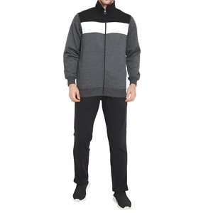 Ensemble de survêtement polaire pour hommes : sweat à capuche et pantalon de jogging, style streetwear décontracté, coupe ample, idéal pour l'hiver, personnalisable avec logo, vente en gros - Product Image 1