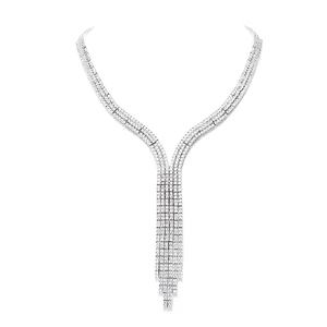 Classic Dinner Party Jewelry CZ Necklace - Product Image 1