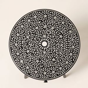 Mesa de Noche Moderna de Alta Calidad con Incrustaciones de Hueso y Almacenamiento para un Dormitorio Elegante, Muebles para el Hogar de la India - Product Image 3