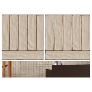 Carreaux de porcelaine émaillée sculptés architecturalement 300x300, carreaux muraux en céramique de luxe à surface 3D pour projets immobiliers commerciaux - Product Image 2