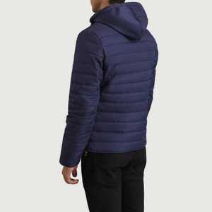 Best Selling 100%Polyester Fabric Winter Warm Puffer <b>Jacket</b> Custom Logo Long Sleeve Removable Hood Zip Up Outdoor <b>Jacket</b> For Men - Product Image 1