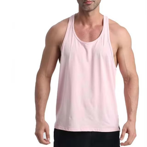 Débardeur de Performance pour Hommes en Gros, 100% Coton, Col Rond, Anti-Transpiration, pour Entraînement en Salle de Sport, Léger, Vêtement de Fitness, Sport d'Été - Product Image 3