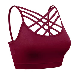 Top Deportivo de Yoga para Mujer, Tallas Grandes, con Logotipo Personalizado, Soporte Frontal Alto, Reversible, Sin Costuras, Secado Rápido, Ligero, para Fitness en Interiores - Product Image 4