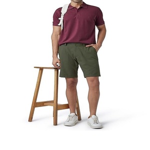 Pantalones Cortos Bermuda para Hombre, Color Verde Oliva, Cintura Media, Cierre con Cordón, Color Sólido, Casuales, de Algodón Oxford, con Bolsillos, Secado Rápido, Tie Dye - Product Image 3
