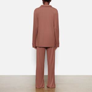 ชุดลำลองมุสลิมแบบเรียบง่าย 2 ชิ้น เสื้อและกางเกงขายาวปานกลาง สไตล์สตรีทแวร์ แฟชั่นดูไบ ตุรกี สำหรับฤดูใบไม้ร่วง อาบายะห์ เสื้อผ้าอิสลาม - Product Image 3