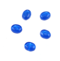 Saphir bleu synthétique, pierre précieuse de forme ovale, cabochon, pierre en vrac, fournitures pour la fabrication de bijoux, vente en gros, fabricant en vrac