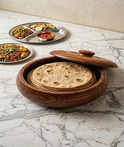 Boîte à Chapati en Plastique Poli de Qualité Supérieure, Écologique, Lavage Manuel, Design Américain, Bol de Service avec Couvercle pour Roti et Aliments - Product Image 5