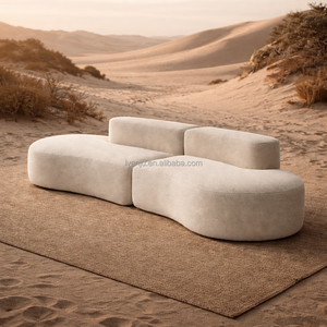 أريكة غرفة معيشة مضغوطة بالتفريغ من القماش والفوم بتصميم بدون إطار بتكلفة شحن مخفضة تصنيع حسب الطلب - Product Image 4