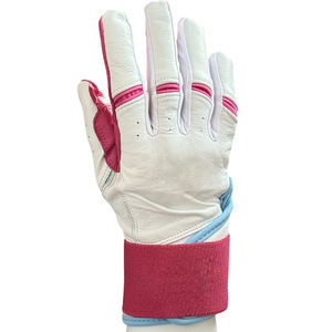 ถุงมือตีเบสบอลซอฟต์บอลสำหรับมืออาชีพ ทั้งชายและหญิง ทำจากหนังแท้สั่งทำพิเศษ สำหรับผู้ใหญ่ สวมใส่สบาย ปิดด้วยแถบตีนตุ๊กแก ระบายอากาศได้ดี - Product Image 1