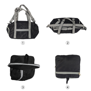Wholesale Fashion Duffel <b>Bag</b> In Water Resistant Polyester Foldable Large Capacity Zipper Closure Custom Logo Travel - Product Image 5